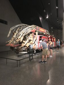 Firetruck at the 9/11 museum