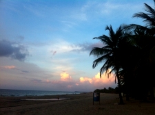 Retire in Puerto Rico, Sunset at San Juan beach, Puerto Rico 